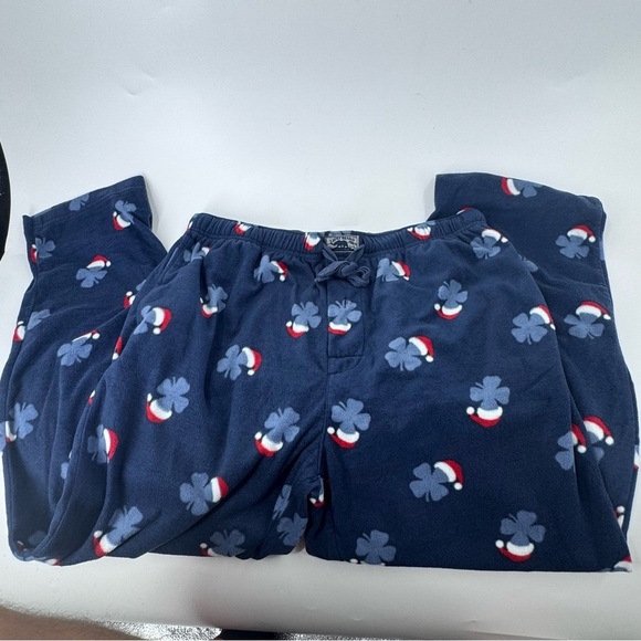 Lucky Brand Navy Pajama Pants with Santa Hat Design - Picture 4 of 8